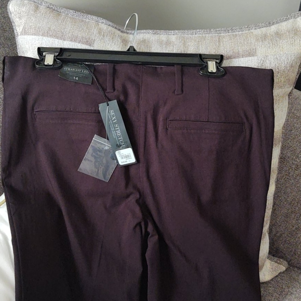 LB Sophie blk straight leg sz14 NWT